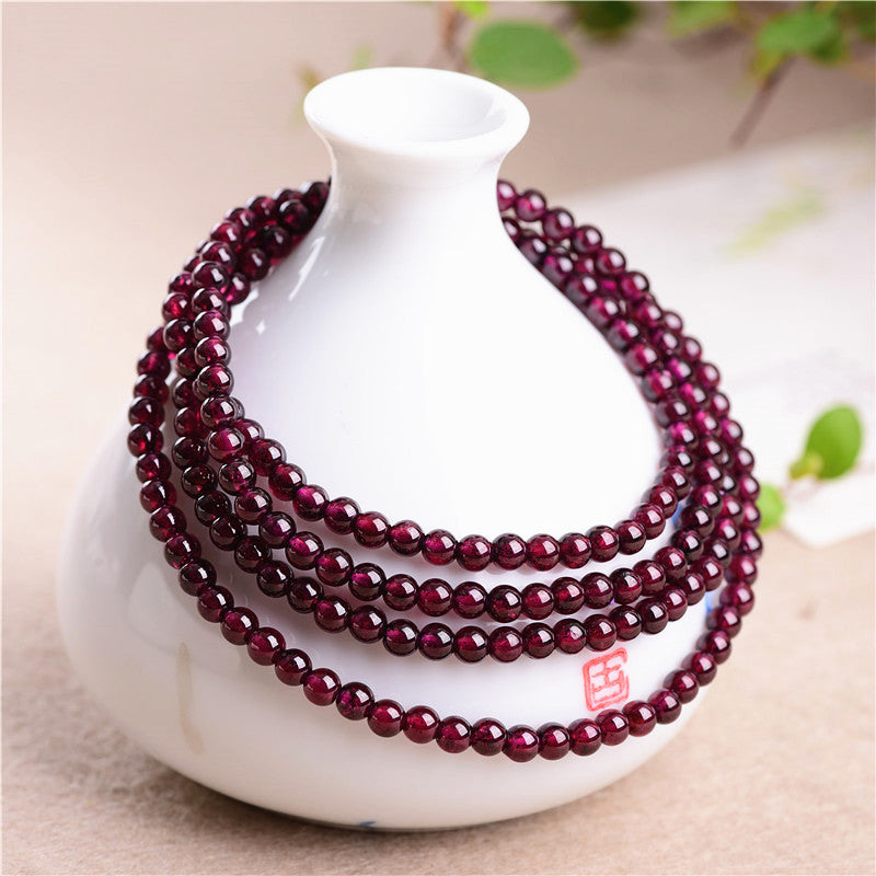 NATURAL ROSE GARNET BRACELET-4