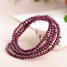 NATURAL ROSE GARNET BRACELET-5