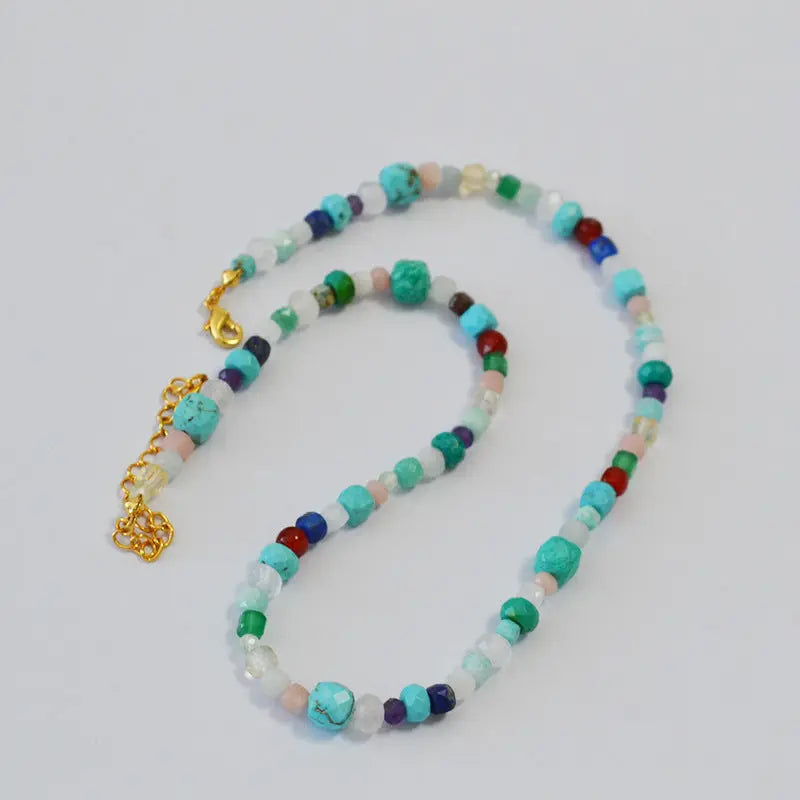 NATURAL STONE LUCKY SUMMER NECKLACE-2