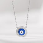 PLATINUM STONE DEVIL EYE NECKLACE-4