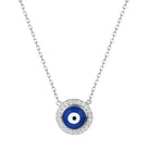 PLATINUM STONE DEVIL EYE NECKLACE-5