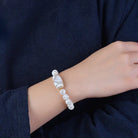 PURE WHITE AGATE DZI BRACELET-2