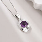 RAW AMETHYST STERLING SILVER PENDANT-1