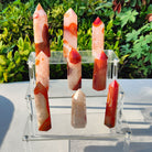 RED AGATE SINGLE POINTED COLUMN-2