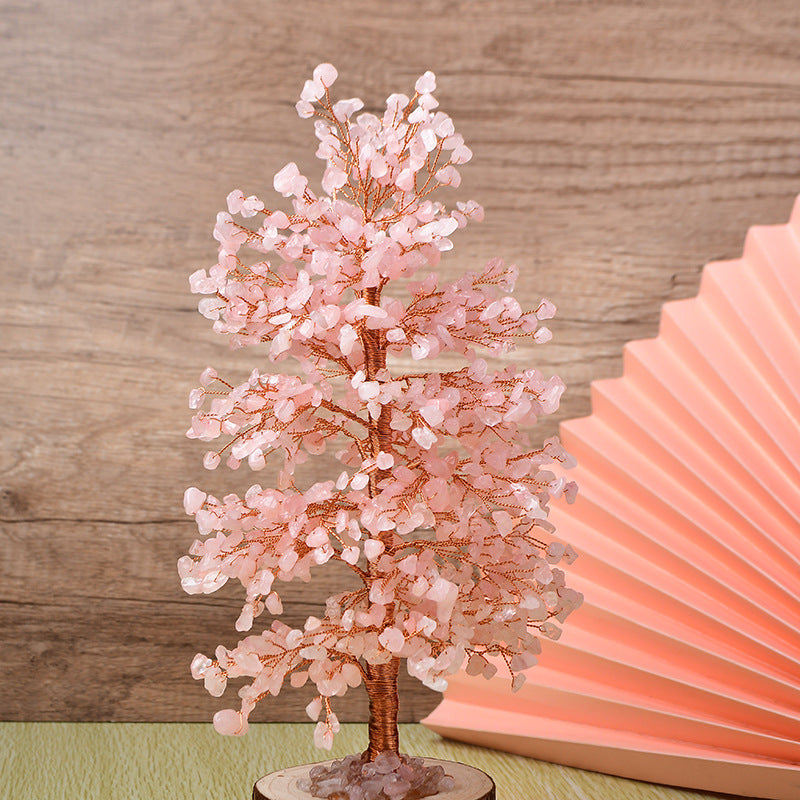 ROSE QUARTZ CHRISTMAS CRYSTAL TREES-2