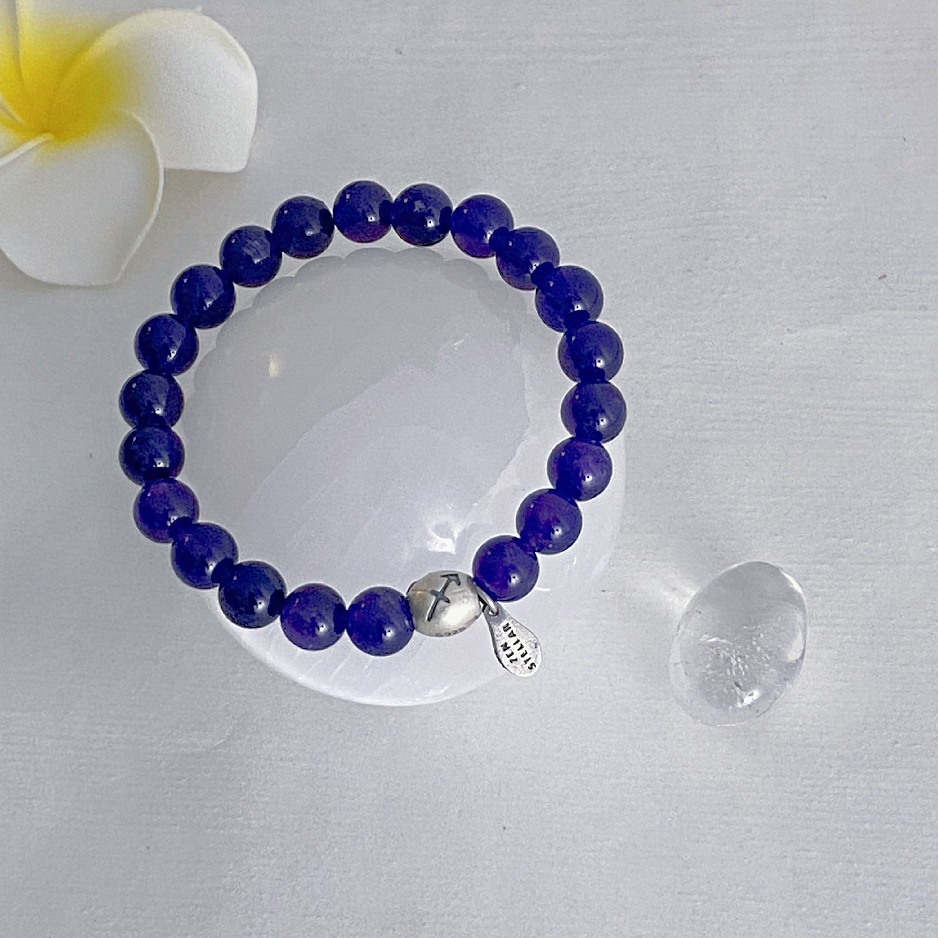 SAGITTARIUS AMETHYST CRYSTAL BEADS BRACELET-5