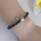 SCORPIO DARK RED GARNET CRYSTAL BRACELET-2