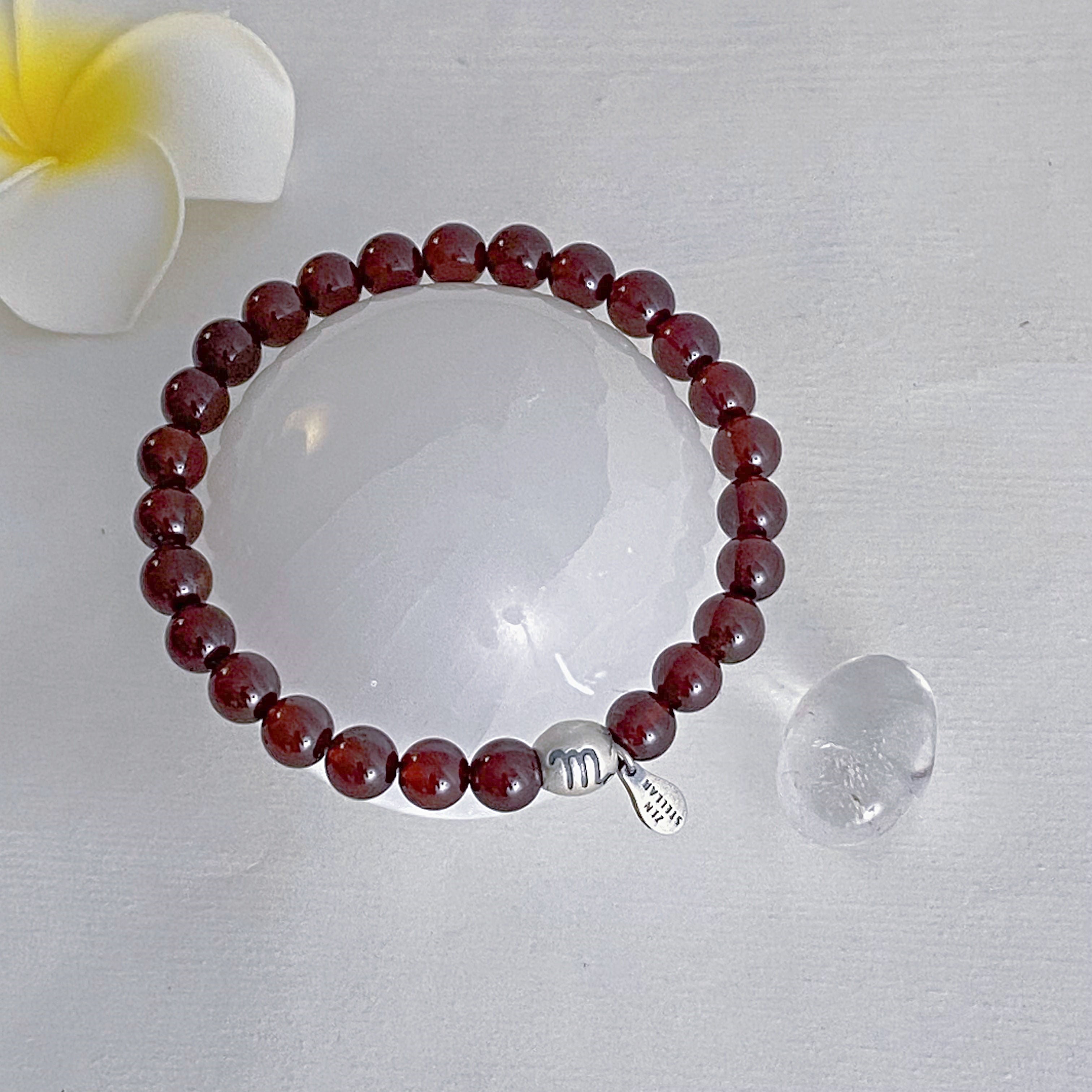 SCORPIO GARNET CRYSTAL BRACELET-4