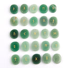 SEMI-PRECIOUS CRYSTAL RUNIC ALPHABET PATTERN-9