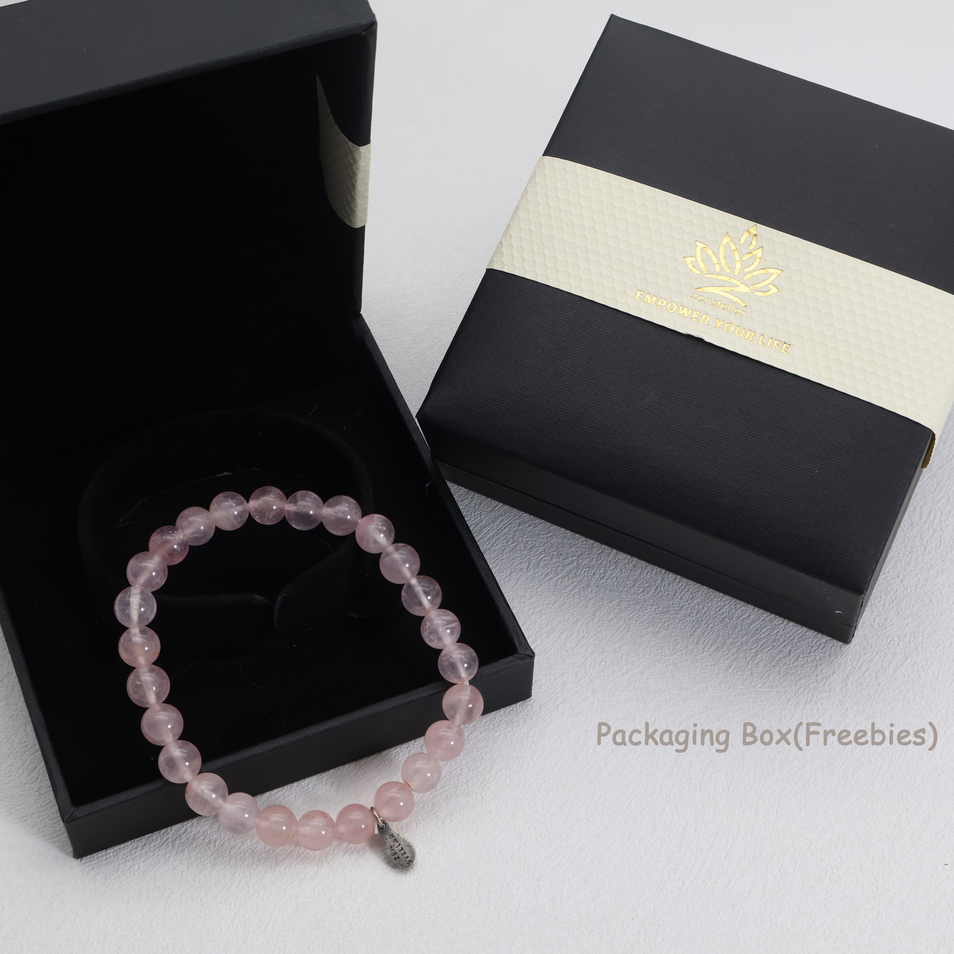 TAURUS HARMONIOUS ROSE QUARTZ CRYSTAL BRACELET-5