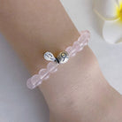 TAURUS ROSE QUARTZ CRYSTAL BEADS BRACELET-2