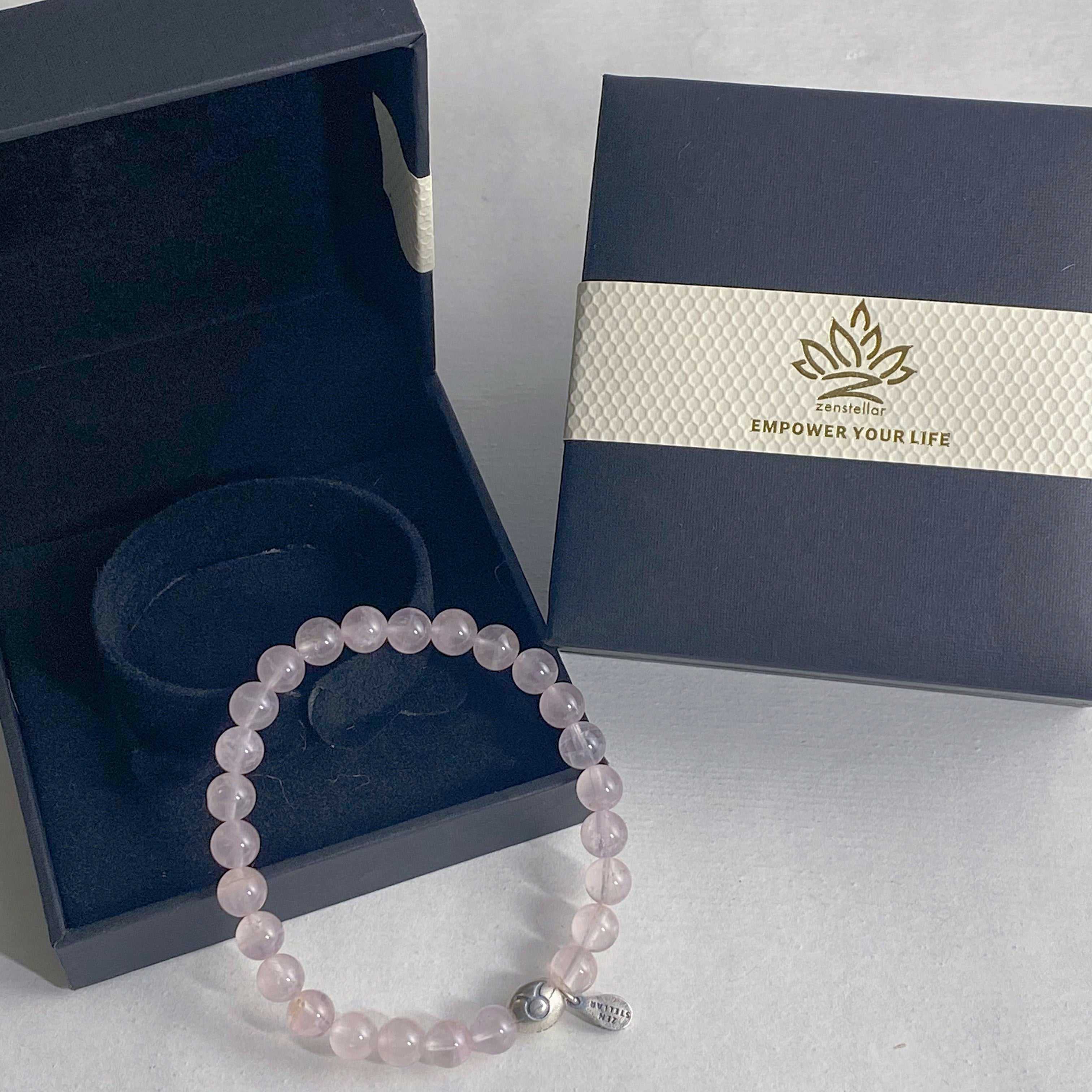 TAURUS ROSE QUARTZ CRYSTAL BEADS BRACELET-6