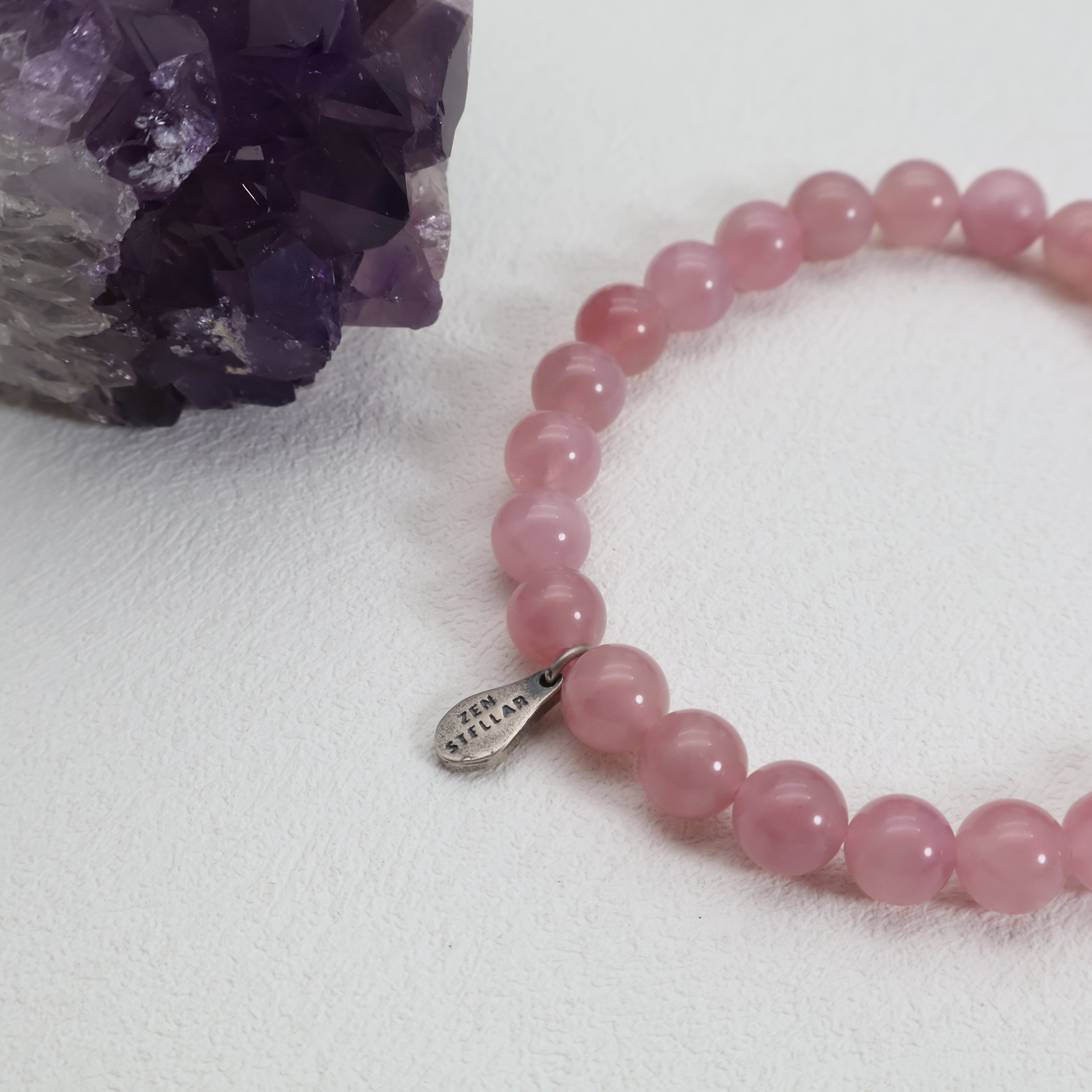 TAURUS ROSE QUARTZ CRYSTAL BRACELET-3