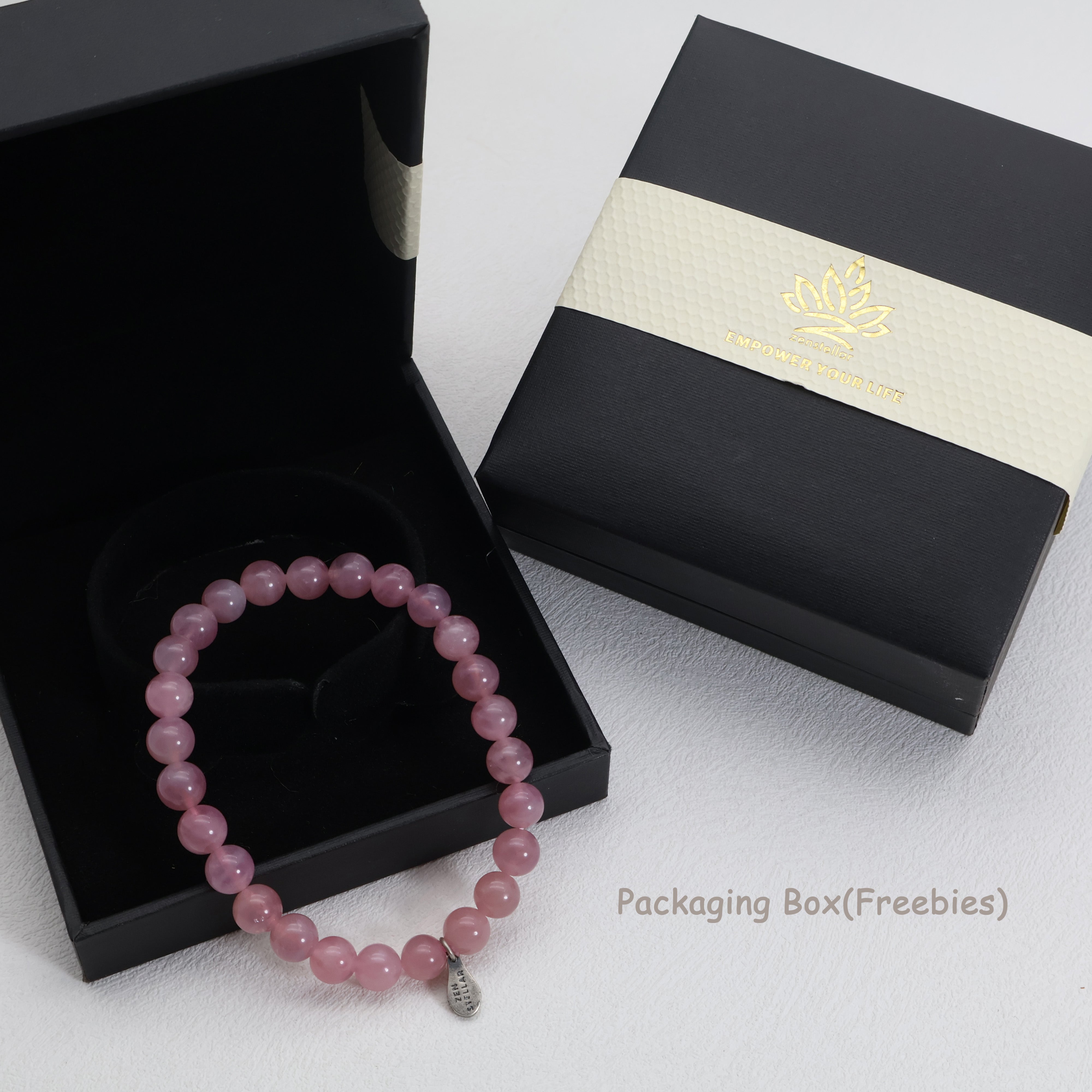 TAURUS ROSE QUARTZ CRYSTAL BRACELET-5