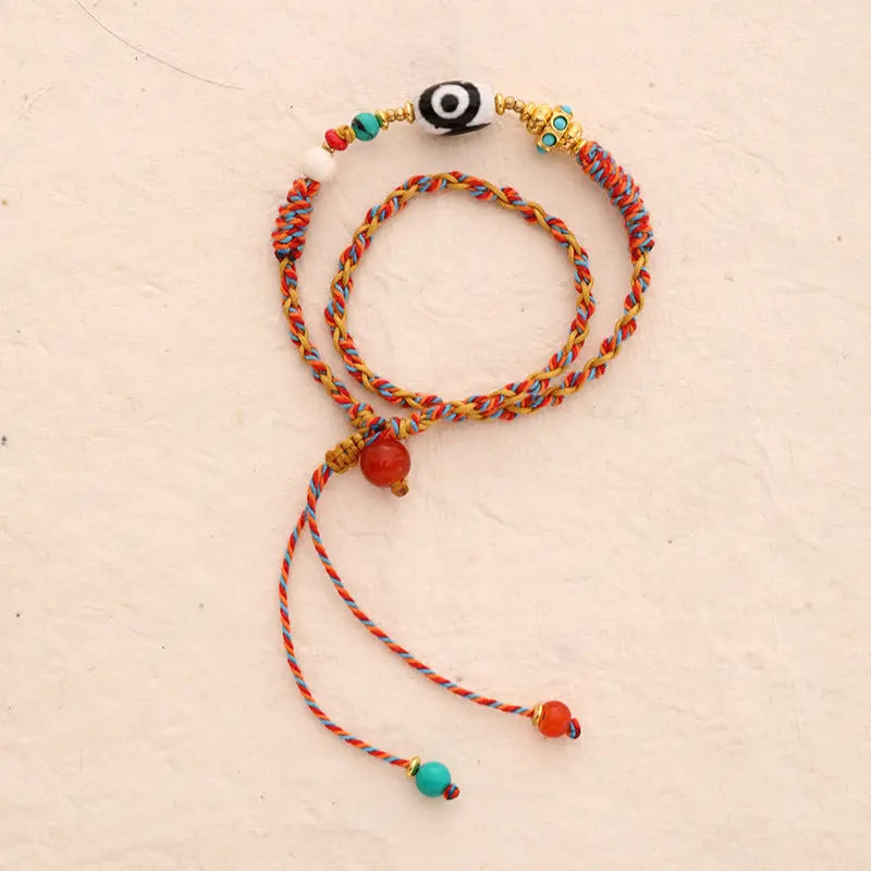 TIBETAN DZI BEAD BRACELETS-1