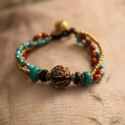 TIBETAN TRICOLOUR BEADS BRACELETS-1