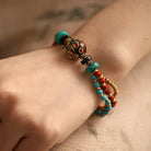 TIBETAN TRICOLOUR BEADS BRACELETS-2