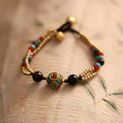 TIBETAN TURQUOISE GOLD BEAD BRACELETS-1