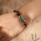 TIBETAN TURQUOISE PLUM BLOSSOM BRACELETS-2