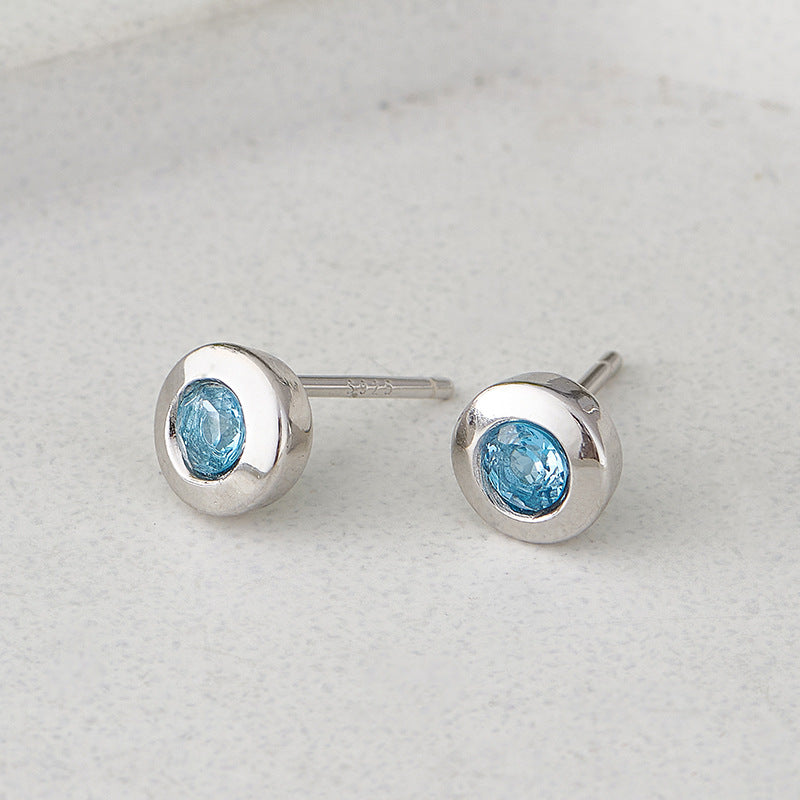 TOPAZ STERLING SILVER EARRINGS-1