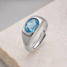 TOPAZ STERLING SILVER RING-1