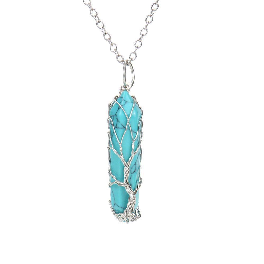 TREE OF LIFE CRYSTAL HEXAGONAL NECKLACE-8