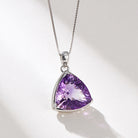 TRIANGLE AMETHYST NECKLACE PENDANT-1