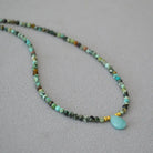 TURQUOISE AMAZONITE INSPIRE BRAVERY NECKLACE-6