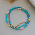 TURQUOISE EYE TREATMENT SHORT NECKLACE-2