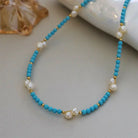 TURQUOISE EYE TREATMENT SHORT NECKLACE-3