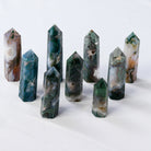 WATER GRASS AGATE CRYSTAL TOWER-2