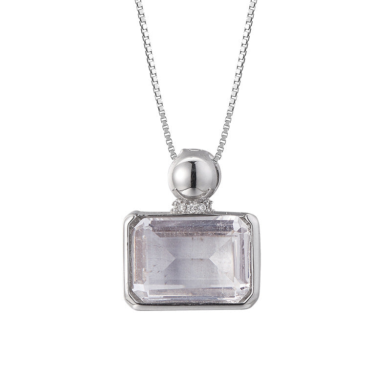 WHITE CRYSTAL SQUARE PENDANT-1