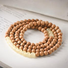 YELLOW CHALCEDONY WOODEN BRACELETS-1